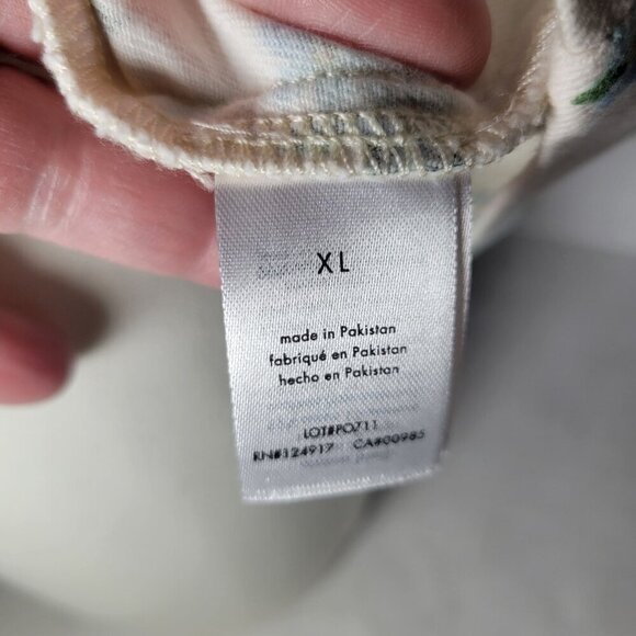 Weworewhat Womens XL Ditzy Floral White Cotton/Spandex Sleeveless Halter Top - Picture 11 of 11